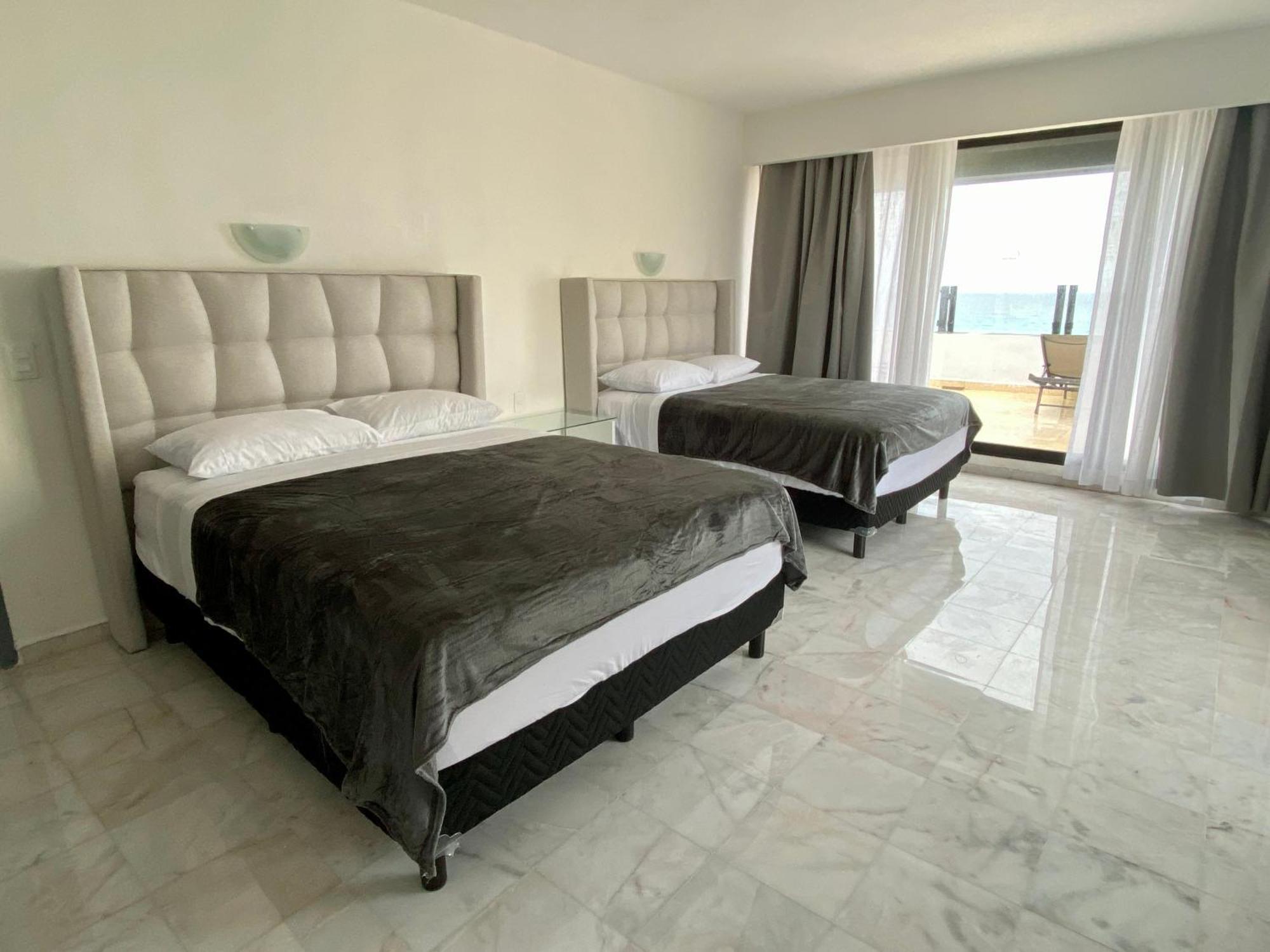 Condo In Ocean Front Resort Cancún Chambre photo