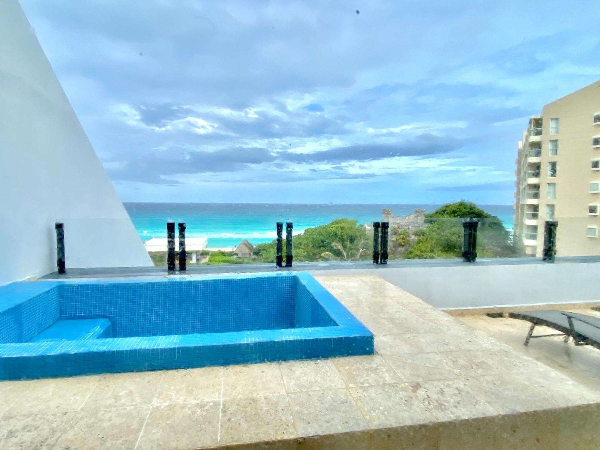 Condo In Ocean Front Resort Cancún Chambre photo