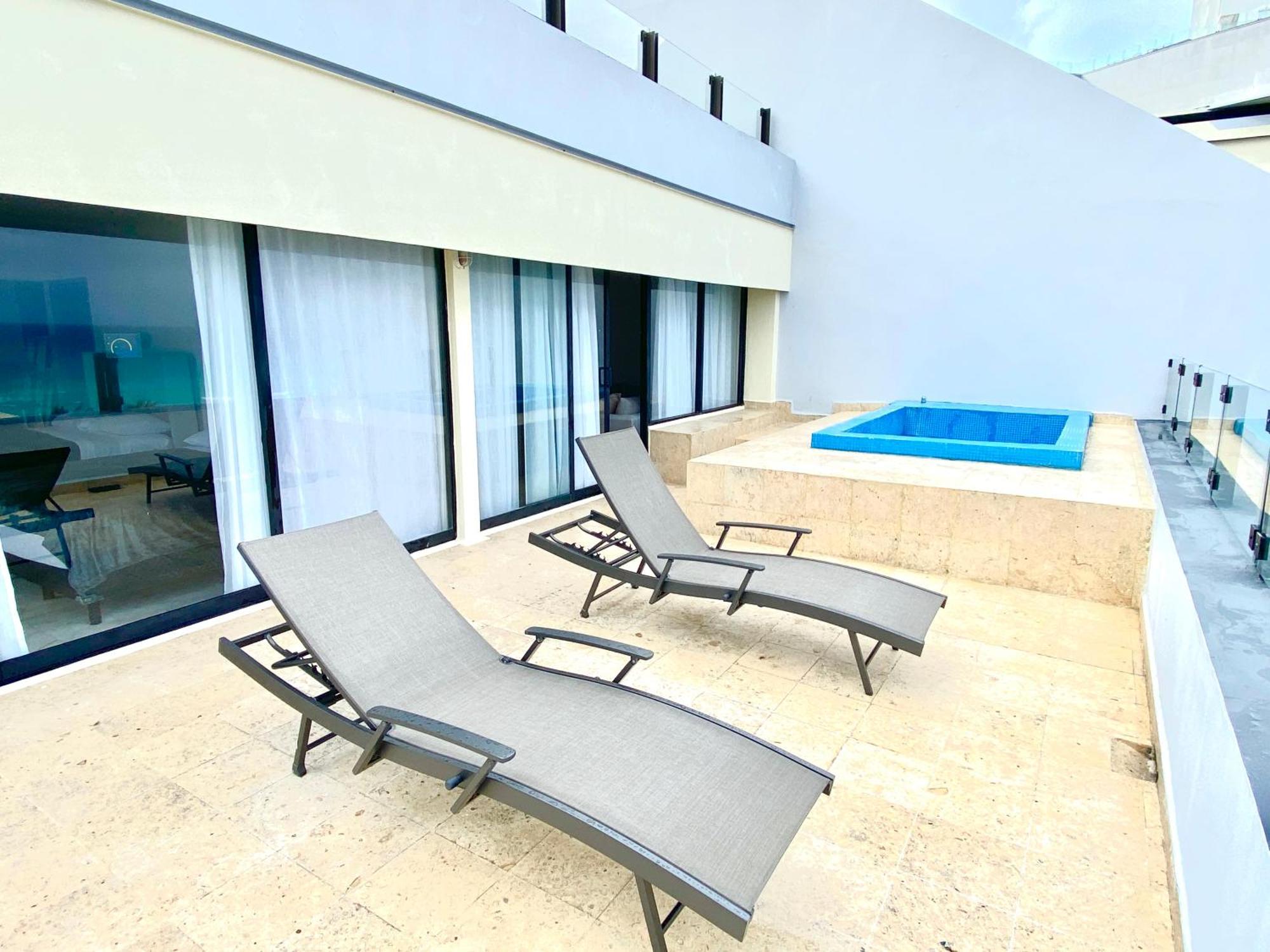 Condo In Ocean Front Resort Cancún Chambre photo
